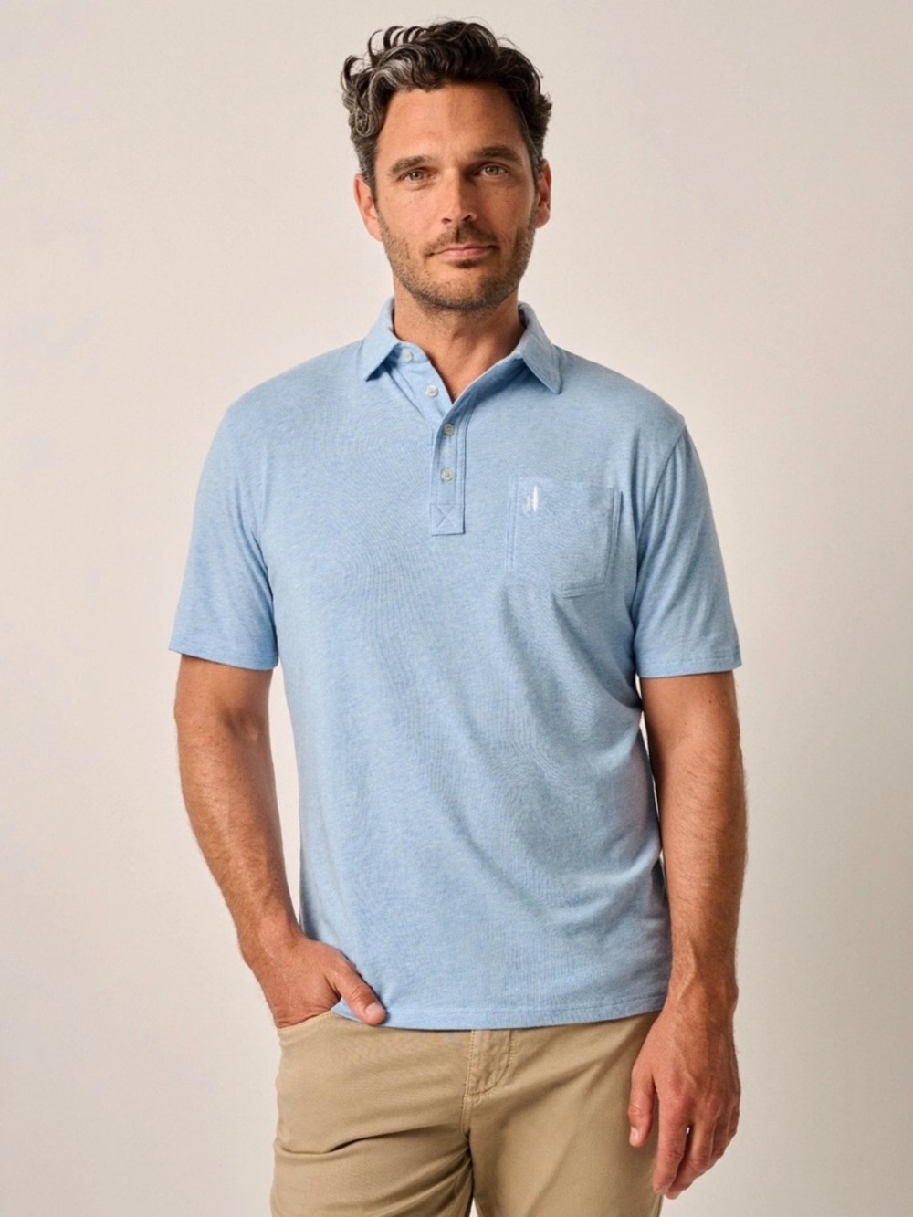 Johnnie-O Hangin Out Men's Cove Heathered Original Polo